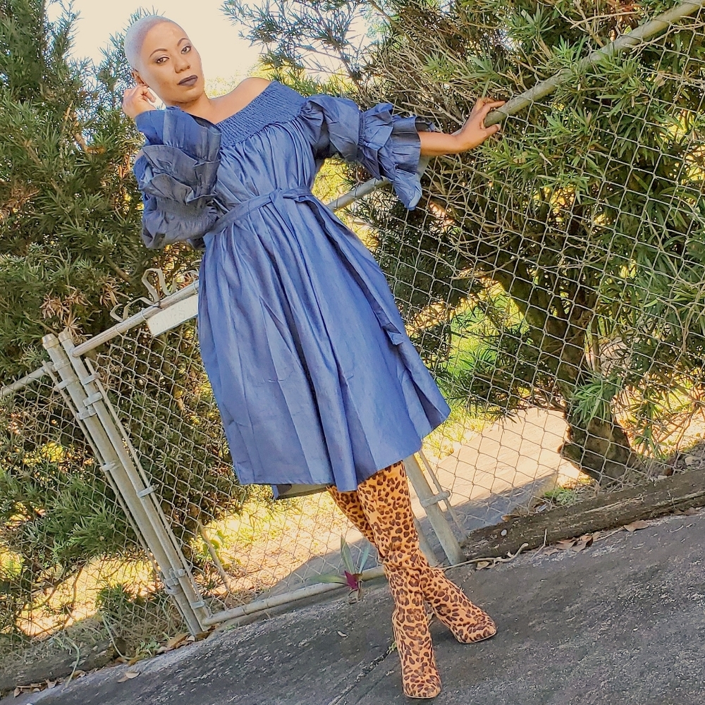 Denim dress